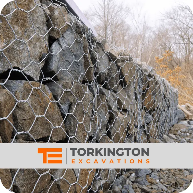 Foundation trench reinforced with steel ready for concrete stockport